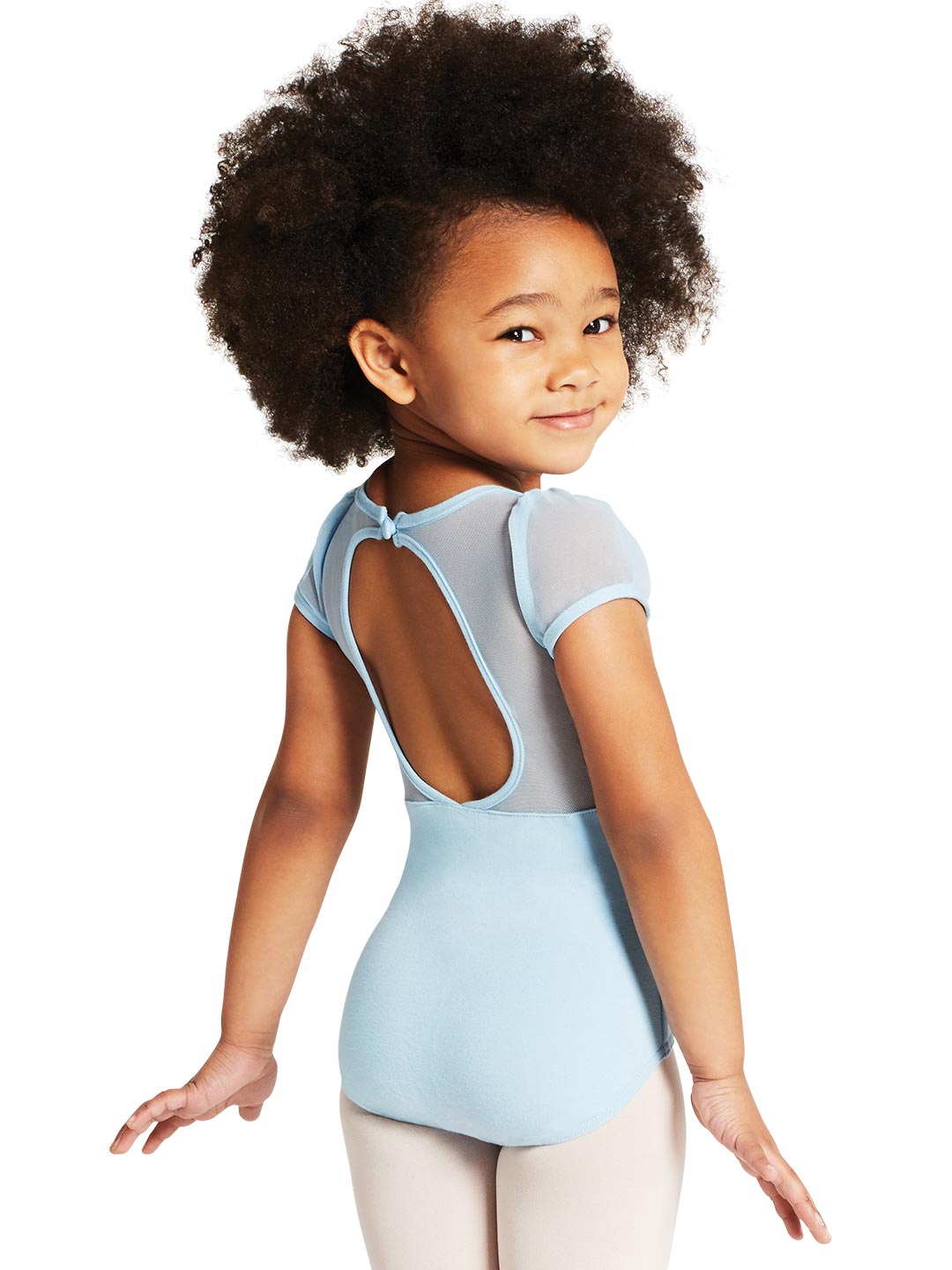 Capezio Puff Sleeve Keyhole Back Leotard