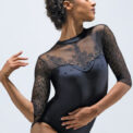Chanel Embellish High-Neck Half Sleeve Leotard