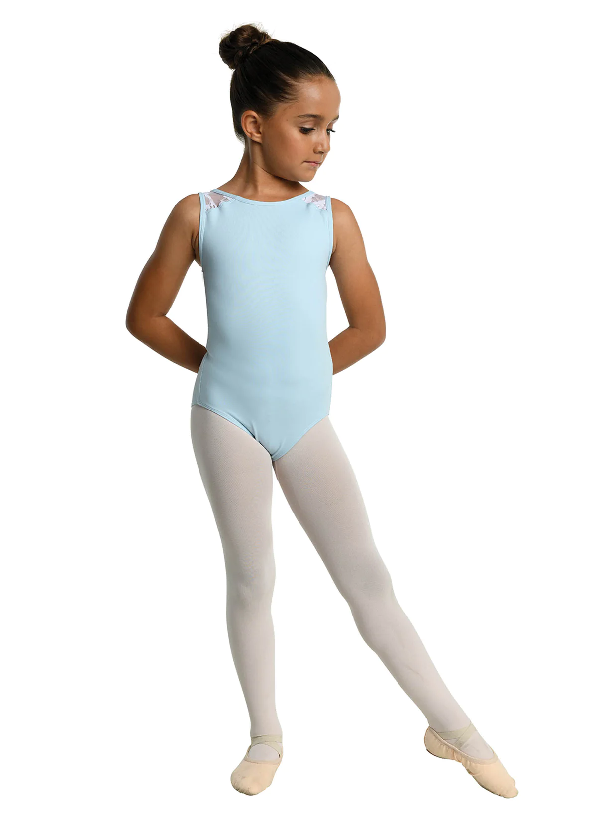 Danz N Motion Tank Leotard Wlace V Back Memorial Dancewear 