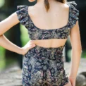 Oh La La Black Paisley Short