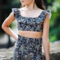 Oh La La Black Paisley Short