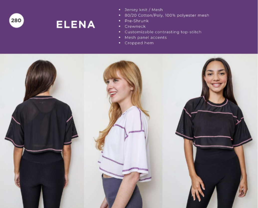 ***Pre-Order*** MDC COMPANY024 White and Red Knit/Mesh Crop